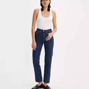 Levi's® Premium Wedgie Straight Fit Women's Jeans Dark Wash, SZ 24